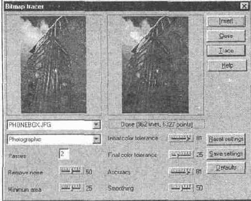   Bitmap tracer